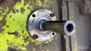 Замена подшипников молотильного барабана.