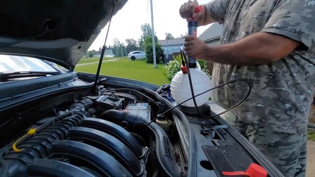 Замена масла через щуп. Рено Дастер.