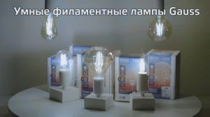 Умные филаментные лампы Gauss Smart Light | Диммирование и изменение цветовой температуры