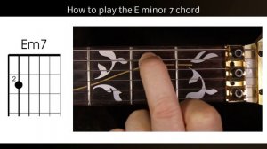 How to play Em7 on guitar. The E minor 7 or E min 7 guitar chord easy guitar lesson