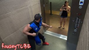 Mortal Kombat в лифте! Розыгрыш