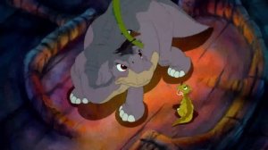 Cera runs away from Sharptooth! | The Land Before Time