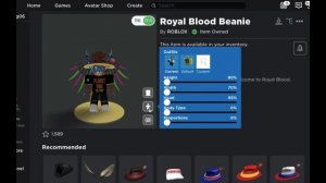 *FREE ITEM* New Free Roblox Bloxy Awards Item! Royal Blood Beanie!