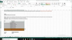 excel Finance NPV and IRR , XIRR MIRR Calculation