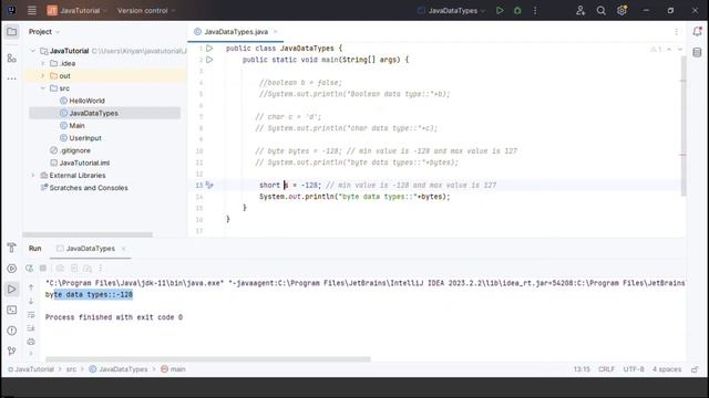Java data types