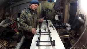 снегоход рысь 119 440 переделка телеги под ямаховскую гусянку часть 2