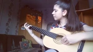 "Голубой вагон" на гитаре