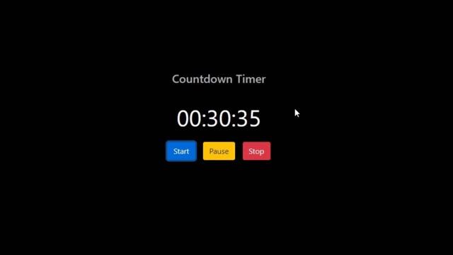 Countdown 1hour using HTML.CSS & JAVASCRIPT  || 1 HOUR TIMER ||