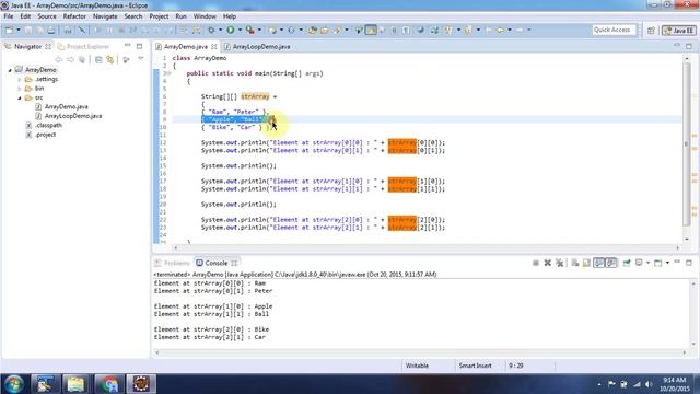 How to Create and Initialize Multidimensional Array-String? | Java Array | Java Tutorial
