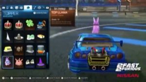 All Rocket league rewards (Rocket league  x Fortnite)