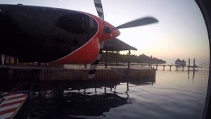 Мальдивы. Видео. Полет на гидросамолете.