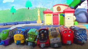 Паровозики из Чаггингтона - соревнования между поездами какой поезд проедет дальше - Видео для детей