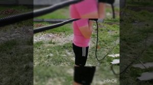 Как протянуть кабель/провод в гофру. 30м Без лески