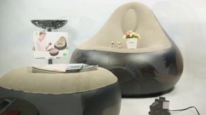 Надувное кресло с пуфиком с Aliexpress