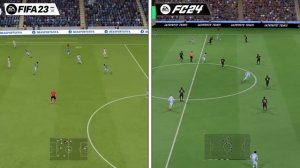 FIFA 23 vs FC 24 | Nintendo Switch Comparison  (FPS + Graphics)