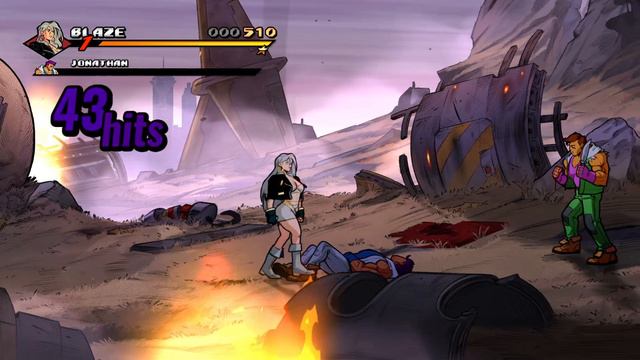 Streets of Rage 4 Stage 12 (last) - Hardest attempts (only fails) - Blaze Fielding