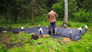 Баня своими руками. Обсыпаем. Часть 2.