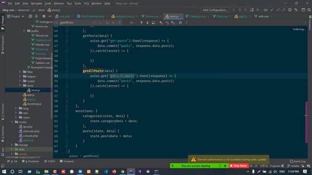 VueJS Part - 28 - Use laravel vue pagination