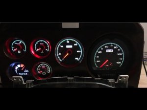 Пересвет приборной панели DAF XF95(данную панель больше не делаю)