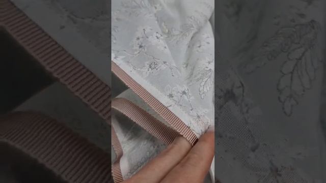 Онлайн курс. Тюль на ручной складке. Репсовая тесьма по боковым швам. смотреть онлайн
