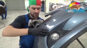 Ремонт пластикового бампера автомобиля восстановление геометрии бампера в 'АвтоТОТЕММ'