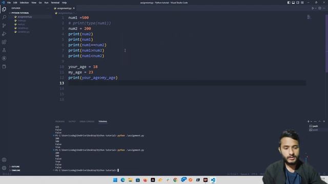 Assignment Operator in Python in Manipuri