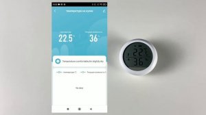 Добавление и обзор меню умного датчика температуры