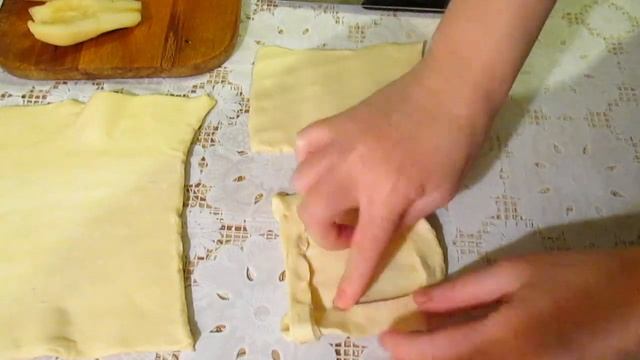 #СЛОЙКИ С ГРУШАМИ И КОРИЦЕЙ. #Рецепт. Быстрая #выпечка к чаю.
