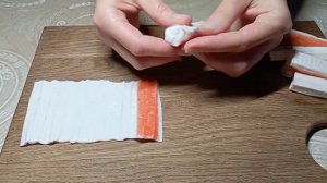 КАК РАЗВЕРНУТЬ КРАБОВЫЕ 🦀 ПАЛОЧКИ БЕЗ ПОВРЕЖДЕНИЙ ⁉️