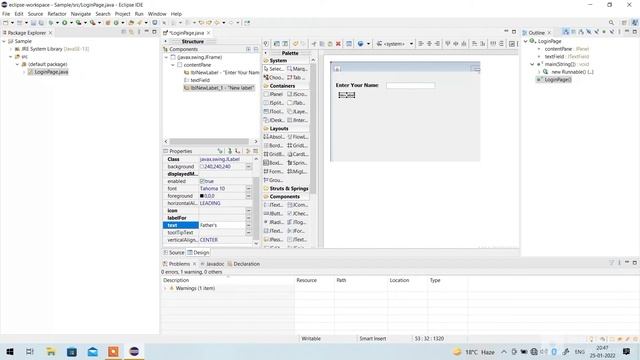 how to create login page in java using eclipse IDE смотреть онлайн