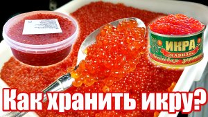 Храните икру только так! Как где и сколько хранить красную икру Как правильно хранить красную икру