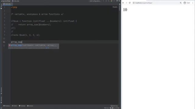 Variable, Anonymous, Callable, Closure & Arrow Functions In PHP - Full PHP 8 Tutorial смотреть онлайн