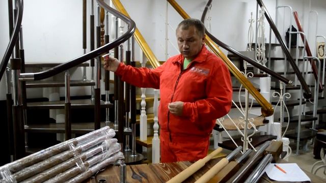 Комбинированные балясины на ограждение для лестницы смотреть онлайн