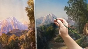 Пишем горный пейзаж