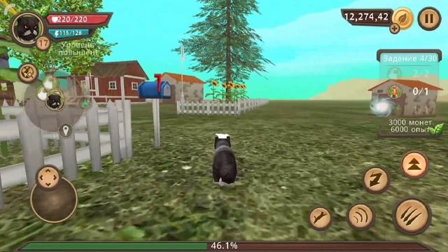 СИМУЛЯТОР Маленького КОТЕНКА #9 в Cat Sim и друзья Играем в джунглях кабаны, тигр, горилла