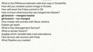 DevOps Interview Questions and Answers  | GIT | Docker | Ansible | Jenkins | Kubernates