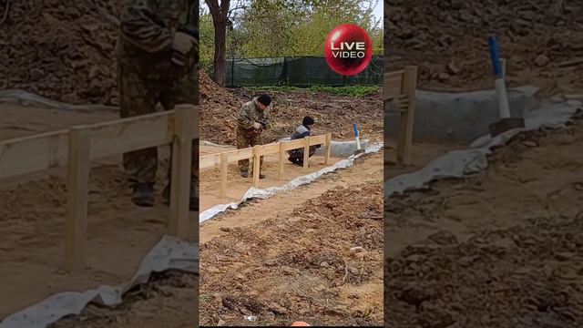 ОДИНЦОВО. Монтируем опалубку и песчаную подушку под монолитную плиту.