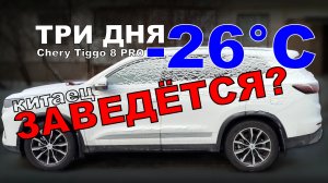 Заведётся ли Китаец в мороз после недельного простоя? Отзыв владельца Chery Tiggo 8 PRO!