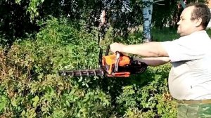 Кусторез из бензопилы!