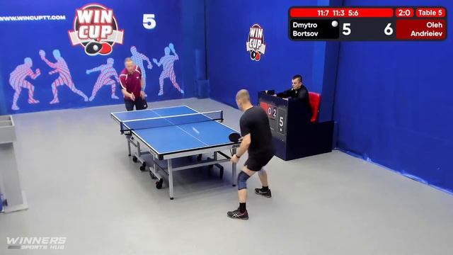 11:00 Борцов Дмитрий 3-2 Андреев Олег  стол 5  ЮГ-2  14.07.22 смотреть онлайн