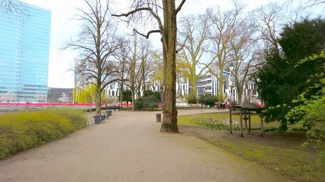 Düsseldorf On A Cloudy Day Germany ?? (4K City Tour In 2023 )