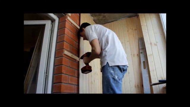 отделка балкона.