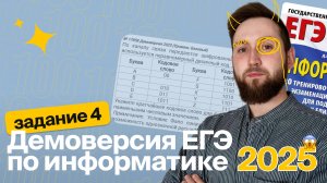 ЕГЭ по информатике. Демоверсия 2025. Задание №4