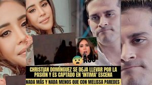 Christian Domínguez y Melissa Paredes dieron rienda suelta a su pasión y fueron captados en el tech