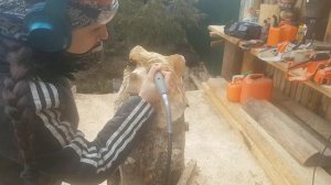 Мишка Резьба бензопилой Лена Карвинг с бензопилой#chainsawcarving #diy