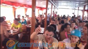 Слияния двух морей - Прогулки на корабле в Мармарисе