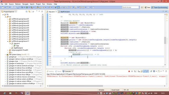 Java 3D OpenGL Cube Tutorial Lesson 11