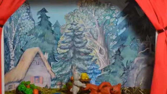 Семейный настольный театр "Как зайцы медведя вылечили" смотреть онлайн