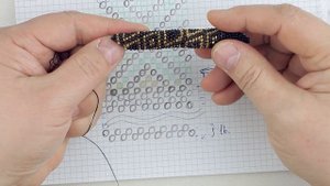 Жгуты в технике пейот по схемам для вязанных жгутов.