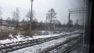 Прибытие на станцию Луга, начало/конец контактной сети, электровозы 3ЭС4К-034 и ВЛ10-294